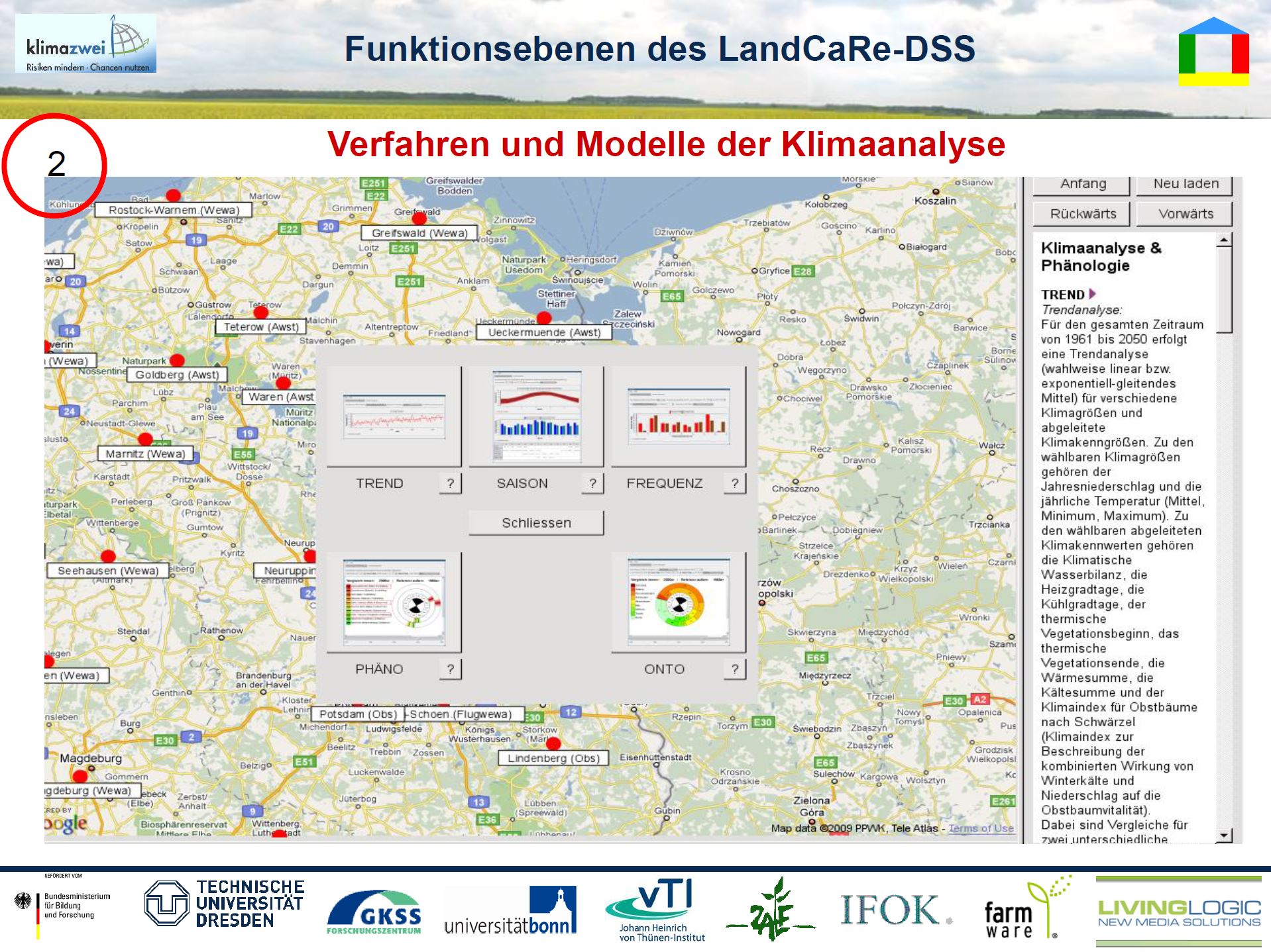 18/33 - LandCaRe-DSS - Funktionsebenen - Verfahren und Modelle der Klimaanalyse