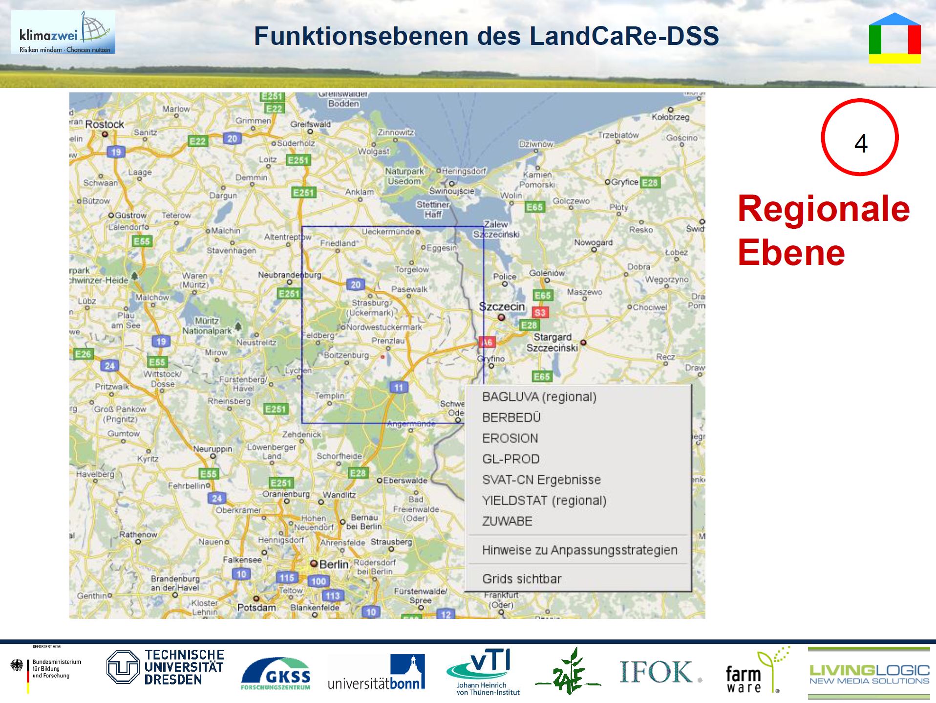 21/33 - LandCaRe-DSS - Funktionsebenen - Regionale Ebene